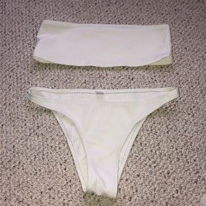 White zaful swimsuit
